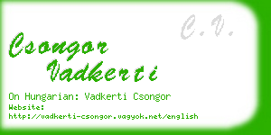 csongor vadkerti business card